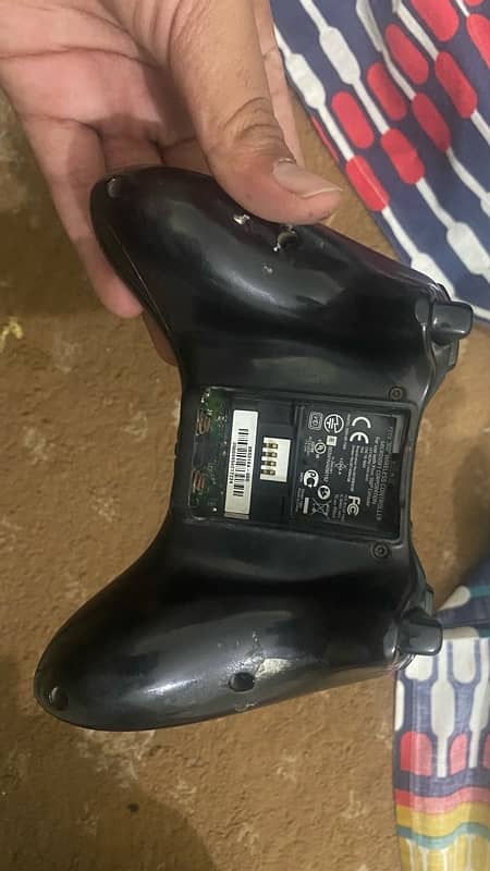 xbox 360 black wireless controller genuine 1