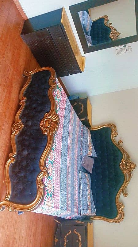 complete bed set with dressing table 1