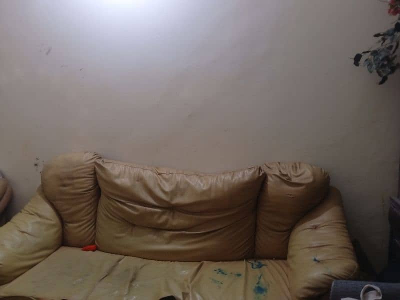 leather sofa five seater 0