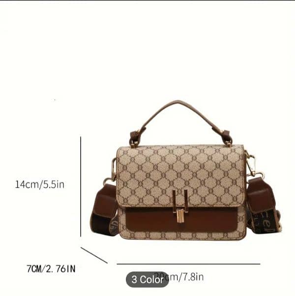 Imported Crossbody Bag with Wide Strap 4