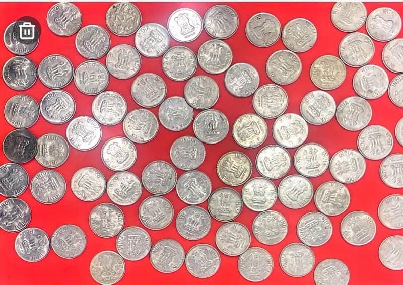 Indian Rare five coins fifty rupees for sell 3