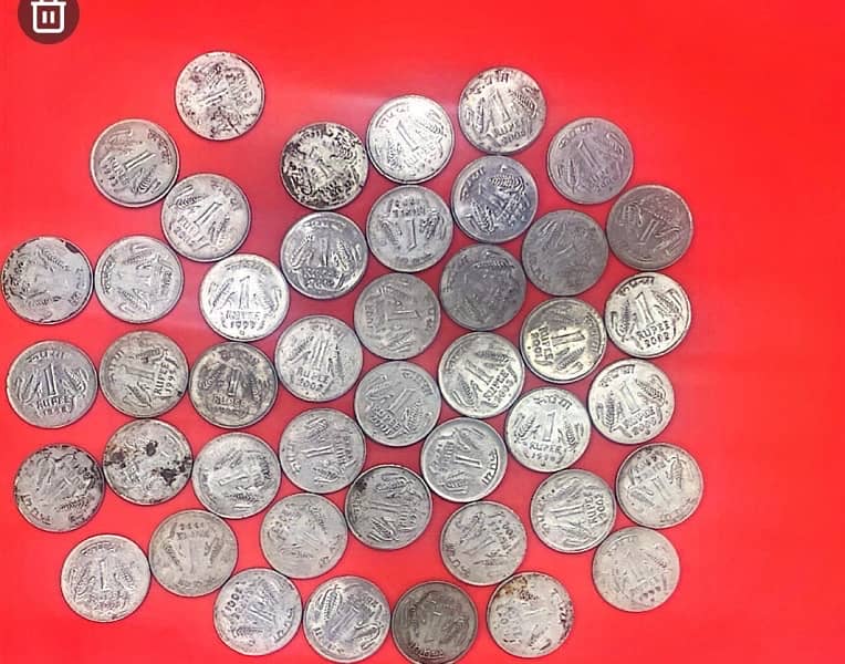 Indian Rare five coins fifty rupees for sell 5