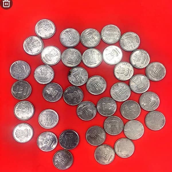 Indian Rare five coins fifty rupees for sell 7