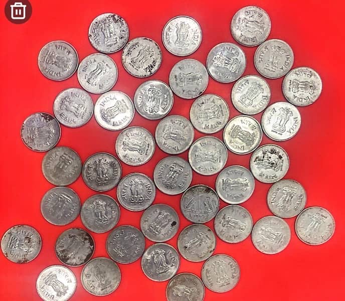 Indian Rare five coins fifty rupees for sell 8