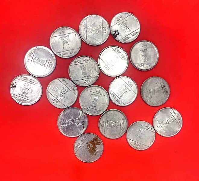 Indian Rare five coins fifty rupees for sell 9