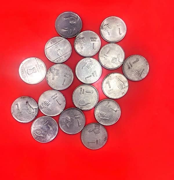 Indian Rare five coins fifty rupees for sell 11