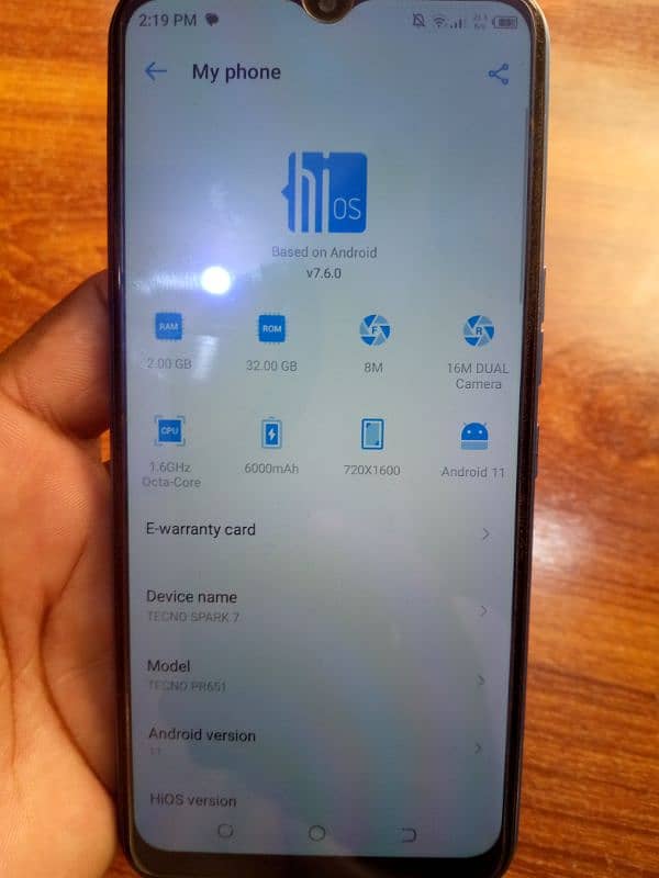 Tecno spark 7  no open no repair 8