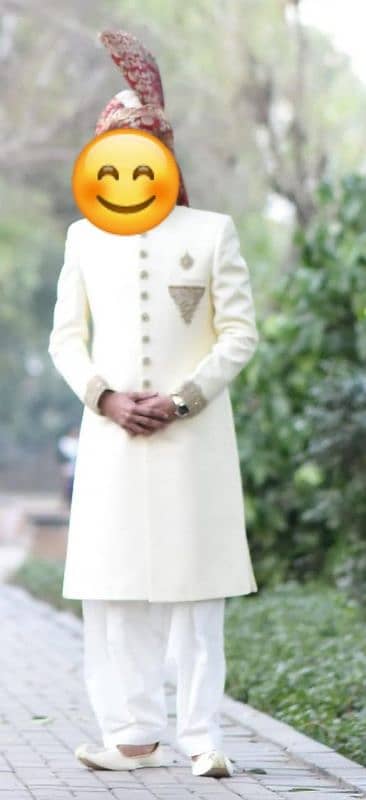 Dulha Sherwani with Khussa and Tuban(Kulla) 1