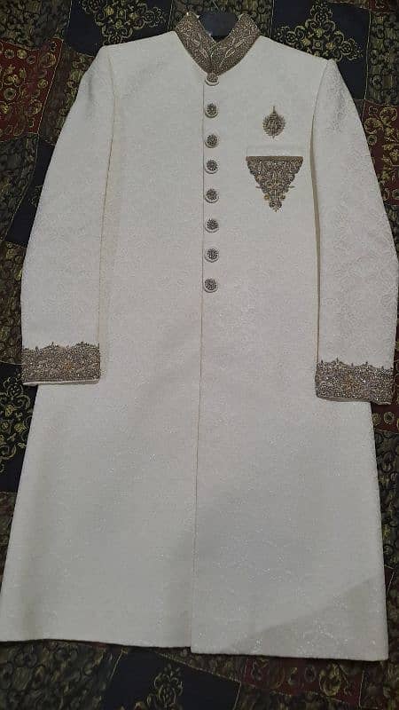 Dulha Sherwani with Khussa and Tuban(Kulla) 6