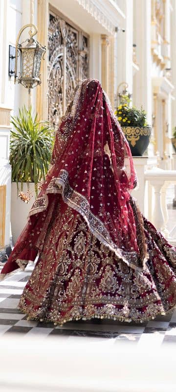 mehroon lhnga kashees style orignal kashees dress 8