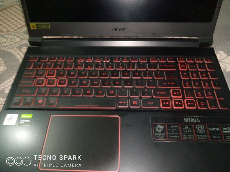 Acer Nitro 5 Gaming Laptop i5 10 gen +gtx 1650 8