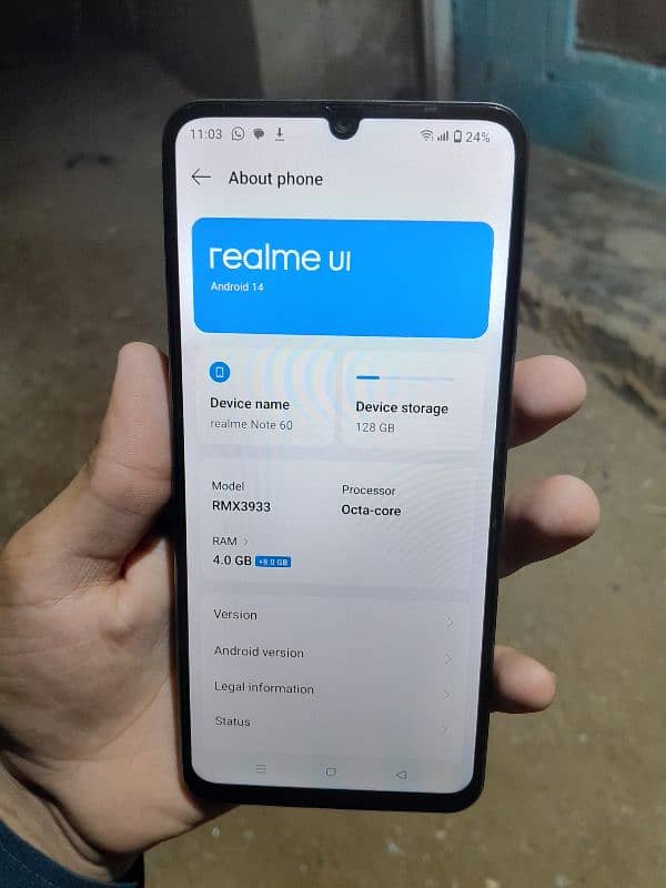 Realme Note 60 4/128 PTA Approved Bilkul New Set Hai 0