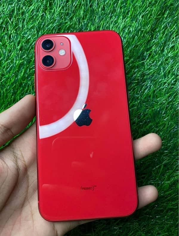 iphone 11 red color 128 GB ( Factory unlock ) 9