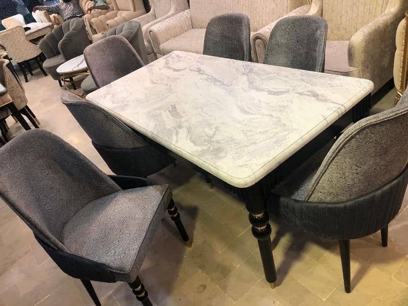 6 chair dinning table sheesham 0