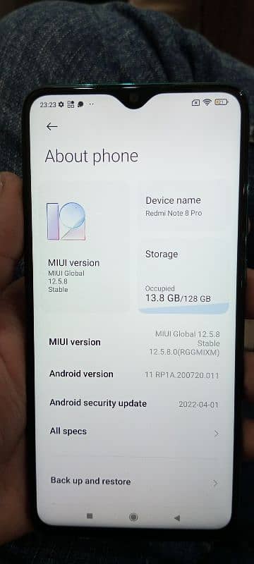 Redmi note 8 pro good condition 2