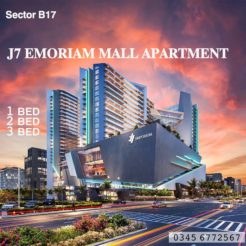 B17 j7 EMPORIUM MALL APARTMENT 1 Bed Room Open MARGALLA Facing 0