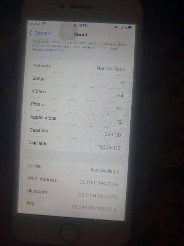 iphone 8 265GB exchange possible 6