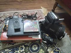 dvd player &sony handy cam