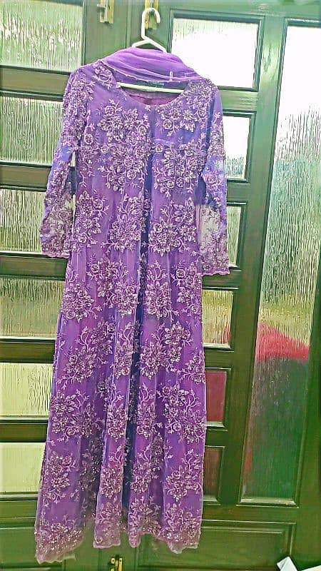 Fancy maxi for girls With beautiful stones and dana work 1