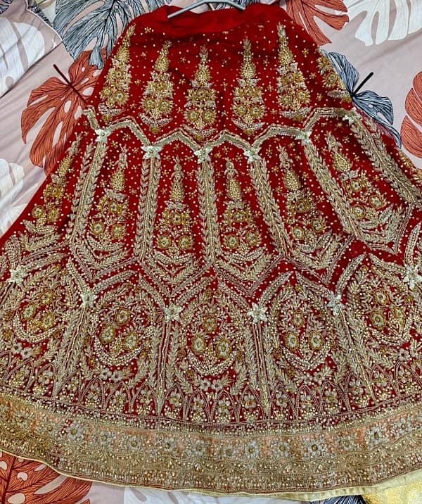 Beautiful Bridal Lehenga having embroidery on net fabric! 3