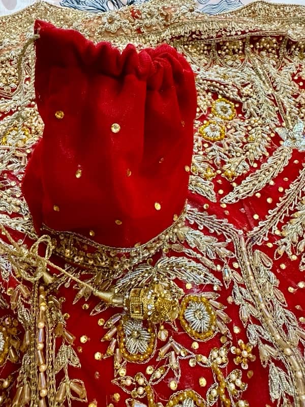 Beautiful Bridal Lehenga having embroidery on net fabric! 7