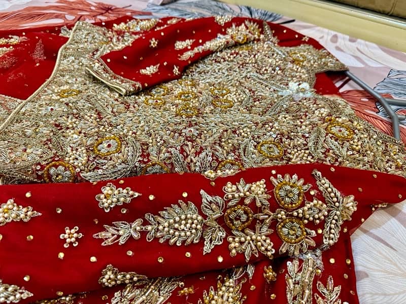 Beautiful Bridal Lehenga having embroidery on net fabric! 10