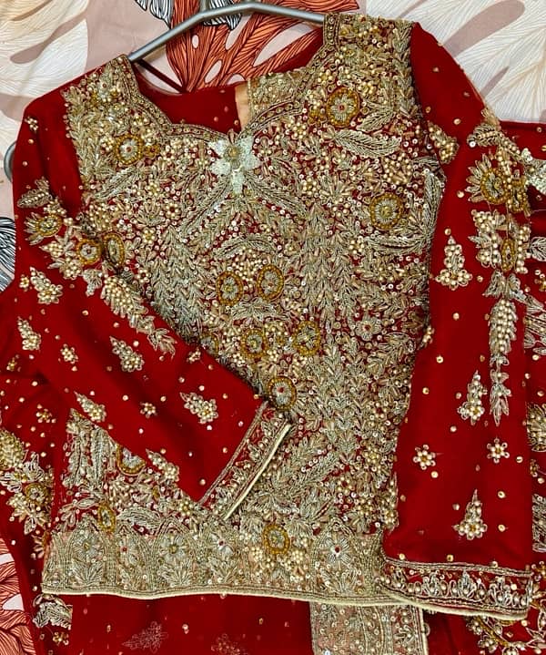 Beautiful Bridal Lehenga having embroidery on net fabric! 11