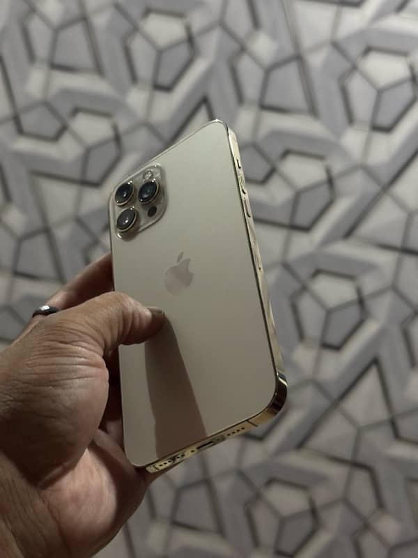 iphone 12 pro max pta approved golden clr with box 0