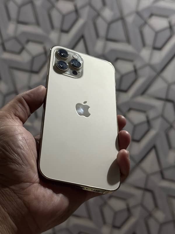 iphone 12 pro max pta approved golden clr with box 6