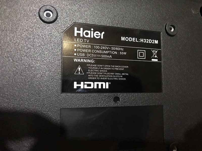 Haier 32 Inches Led H32D2M-HDR ( Just Box open ha baki bilkul new ha ) 2