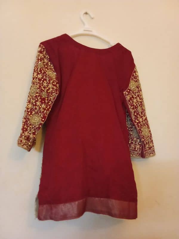 New Dark Red Bridal Dress/ Wedding Dress/Bride Lehnga 1