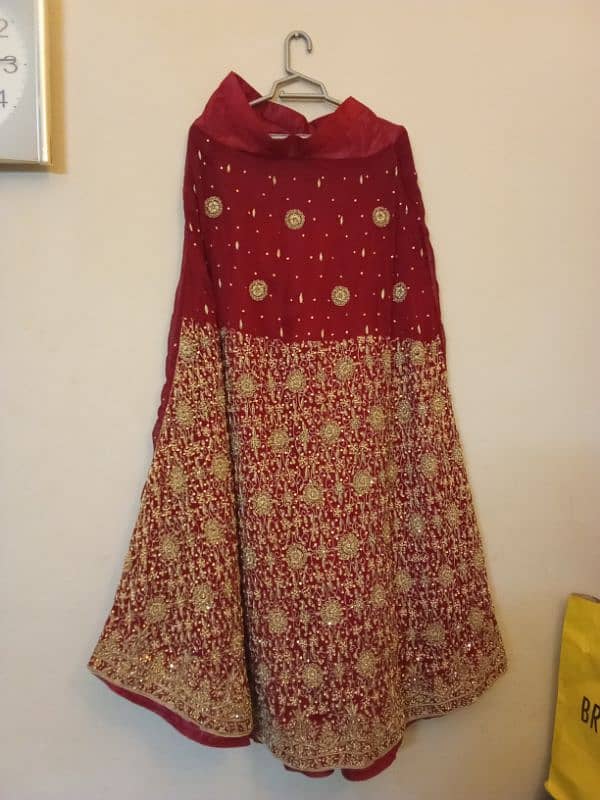 New Dark Red Bridal Dress/ Wedding Dress/Bride Lehnga 2