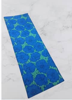 Floral Blue Foam Sheet - 6x2 Feet, 2 Inch Thick.