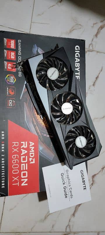 Gigabyte rx 6600xt 8gb triplefan varient gaming graphics card 3