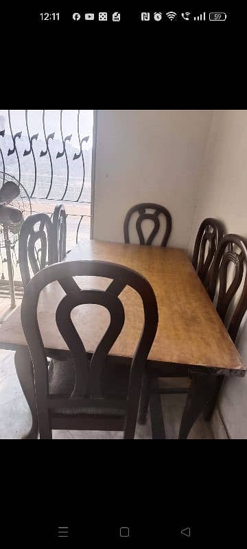 dining table with 6 chairs 1