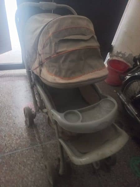 kids pram for sale in good condition 1