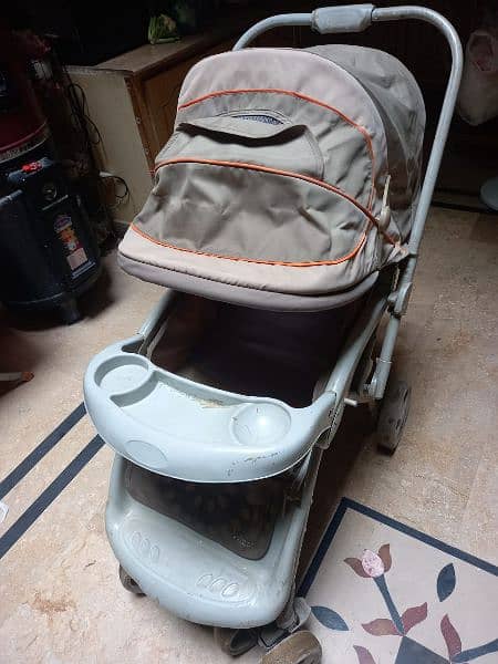 kids pram for sale in good condition 4