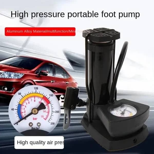 Heavy-Duty High-Pressure Foot Air Pump 0