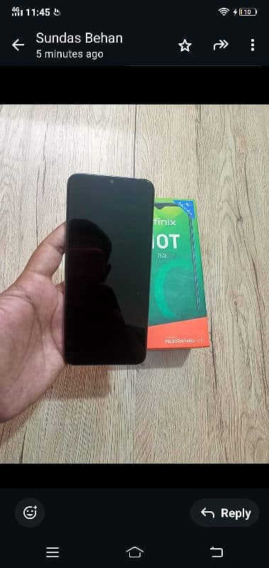 infinix hot 10 play 4/64 with box 5