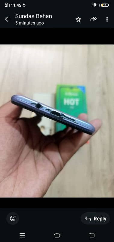 infinix hot 10 play 4/64 with box 7