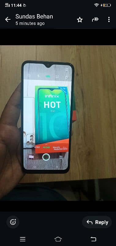 infinix hot 10 play 4/64 with box 9