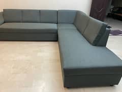 7 seater L Shaped Sofa Set And 2 Sofas with same theme