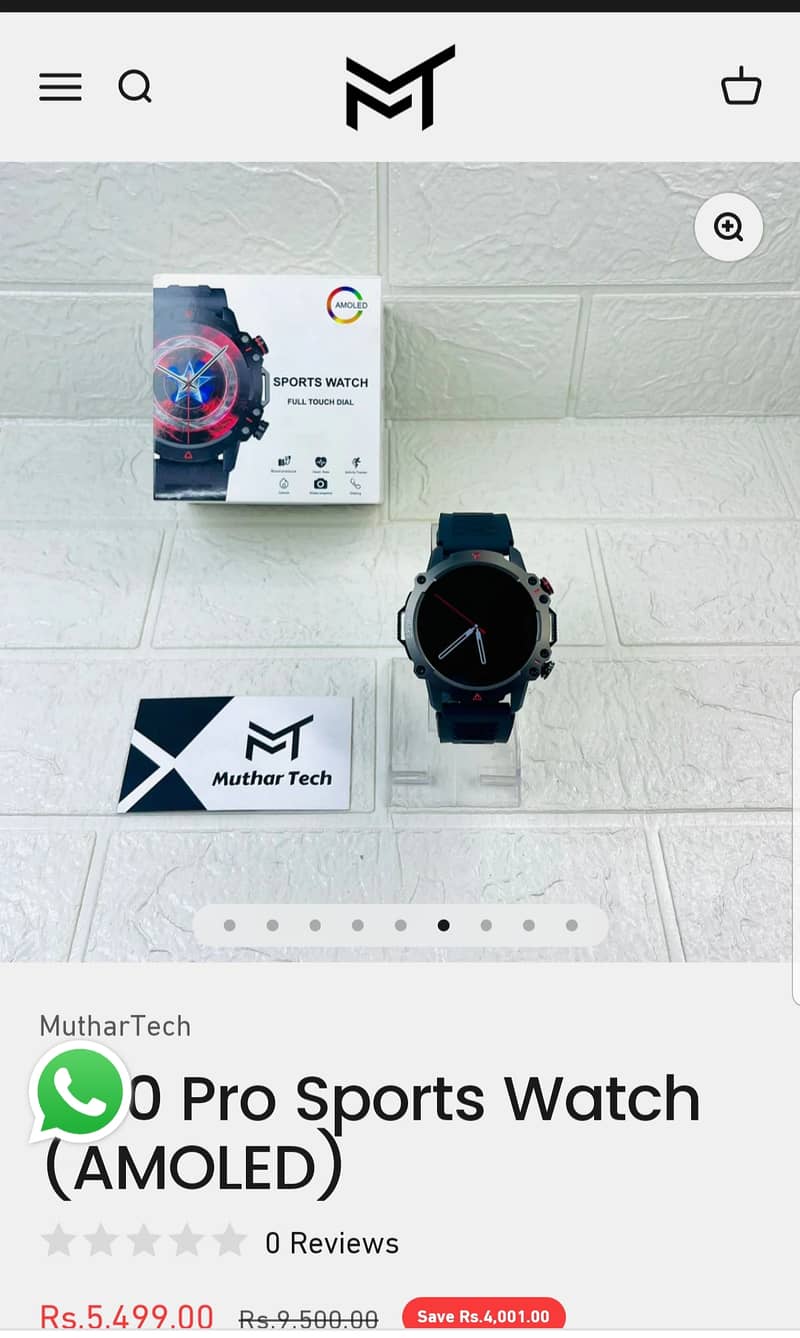 Smart Amoled watch Full display 1