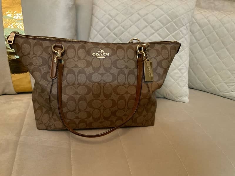 Coach Ava Tote In Signature Canvas/Luxury Handbags/Designer bags 5