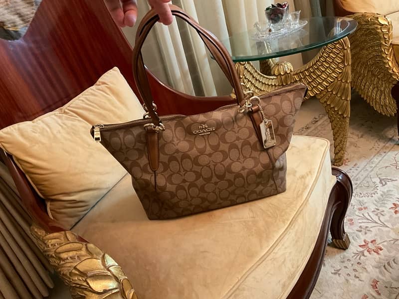 Coach Ava Tote In Signature Canvas/Luxury Handbags/Designer bags 6