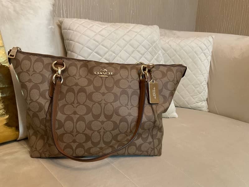 Coach Ava Tote In Signature Canvas/Luxury Handbags/Designer bags 7