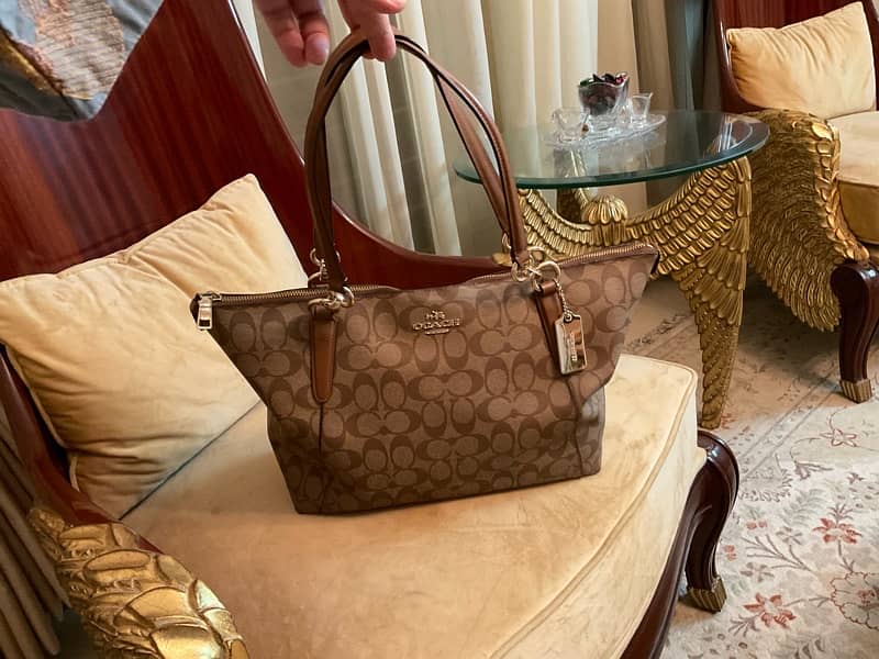 Coach Ava Tote In Signature Canvas/Luxury Handbags/Designer bags 8