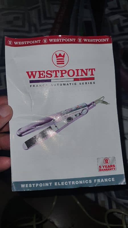 WESTPOINT HAIR STRAIGHTNER (MADE IN FRANCE) AVAILABLE IN HALF PRICE 15