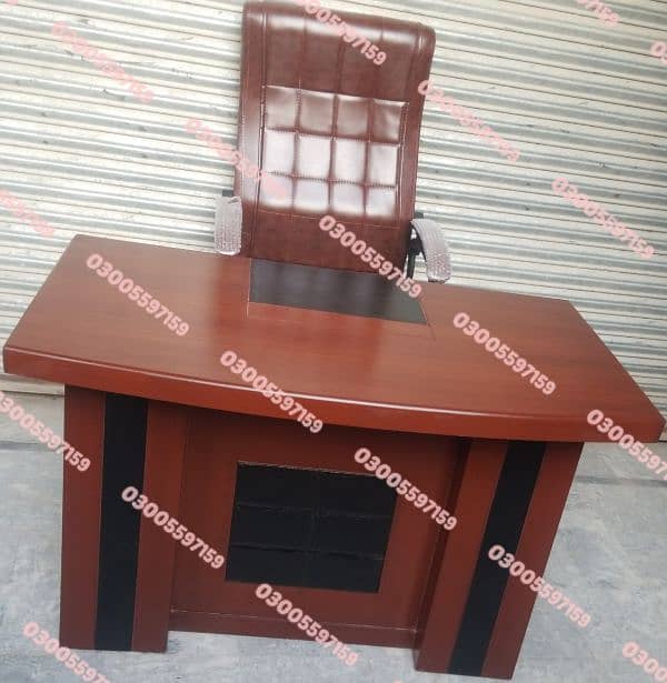 Office employee table wd drawer work study desk furniture meeting ceo 0