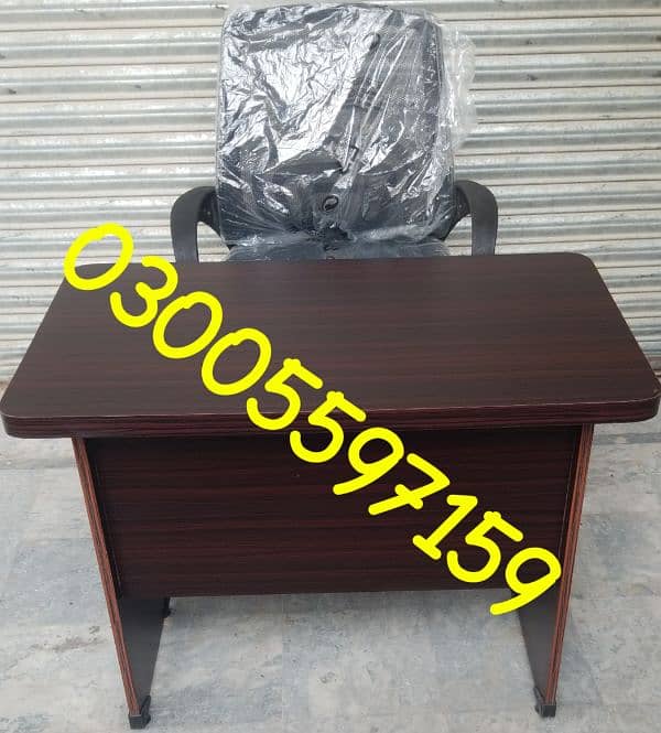 Office employee table wd drawer work study desk furniture meeting ceo 6